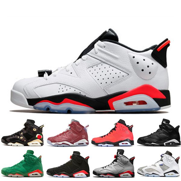 2019 Bred VI 6 6s Mens Basketball Shoes Infrared 23 3M Reflective Tinker Slam Dunk CNY Wheat Men Sport Sneakers Designer Trainers Size 40-47
2019 Bred VI 6 6s Mens Basketball Shoes Infrared 23 3M Reflective Tinker Slam Dunk CNY Wheat Men Sport Sneakers Designer Trainers Size 40-47