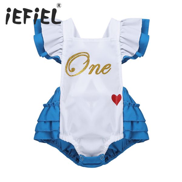 infant baby girls clothes 1st birthday baptism romper girls flutter sleeves letters one sweet-heart pattern printed bodysuit, White
infant baby girls clothes 1st birthday baptism romper girls flutter sleeves letters one sweet-heart pattern printed bodysuit, White
