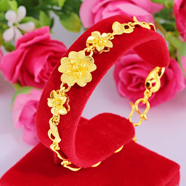brass euro gold flower bracelet ornament vietnam placer gold plated imitation real hand jewelry for women, Golden;silver
brass euro gold flower bracelet ornament vietnam placer gold plated imitation real hand jewelry for women, Golden;silver