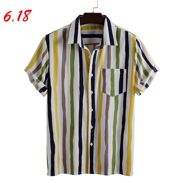 summer mens shirts striped printed turn down collar short sleeve casual shirts linen shirt blouse streetwear clothing camisas, White;black
summer mens shirts striped printed turn down collar short sleeve casual shirts linen shirt blouse streetwear clothing camisas, White;black
