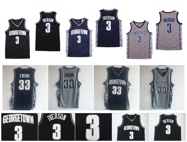 ncaa georgetown hoyas айверсон джерси julius 33 erving аллен айверсон 3 джерси голубой черный серый колледж баскетбол, Black
ncaa georgetown hoyas айверсон джерси julius 33 erving аллен айверсон 3 джерси голубой черный серый колледж баскетбол, Black