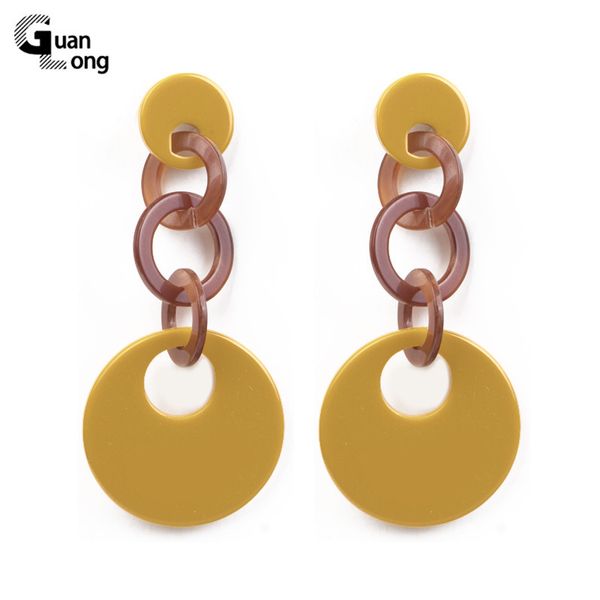 guanlong trendy fashion acrylic earring statement women big round geometric resin dangling earring bohemian jewelry black brinco, Silver
guanlong trendy fashion acrylic earring statement women big round geometric resin dangling earring bohemian jewelry black brinco, Silver