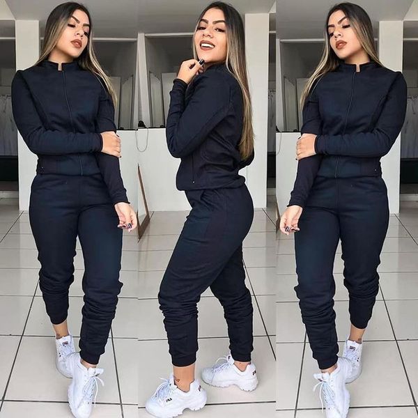 tracksuits women zipper stand womens outfits fly two piece designer fashion casual tracksuits collar rjnau, Black
tracksuits women zipper stand womens outfits fly two piece designer fashion casual tracksuits collar rjnau, Black