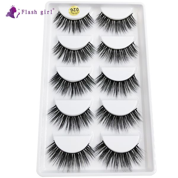 flash girl mink lashes with custom box 5 pairs 3d false lashes fluffy strip eyelashes natural maquiagem 026
flash girl mink lashes with custom box 5 pairs 3d false lashes fluffy strip eyelashes natural maquiagem 026