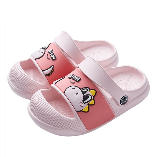 suihyung kids sandals 2020 new boys grils summer beach shoes cartoon animals baby toddler slippers children garden cave shoes, Black;red