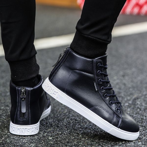 men shoes autumn winter lace-up ankle fashion classic cotton shoes warm man boots, Black
men shoes autumn winter lace-up ankle fashion classic cotton shoes warm man boots, Black