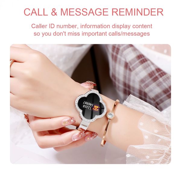 music player wristband fou-leaf bracelet s6 calories pedometer counter lady smart fitness activity tracker watch with heart rate monitor
music player wristband fou-leaf bracelet s6 calories pedometer counter lady smart fitness activity tracker watch with heart rate monitor