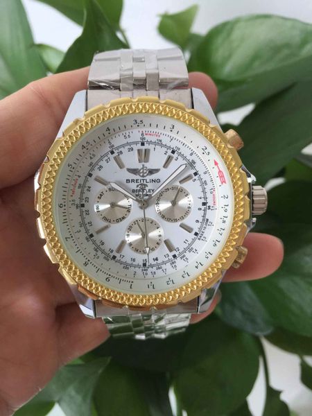 large dial mechanical watch chronograph gold dial multifunctional calendar watch stainless steel automatic 6-pin luxury men's watch, Slivery;brown
large dial mechanical watch chronograph gold dial multifunctional calendar watch stainless steel automatic 6-pin luxury men's watch, Slivery;brown