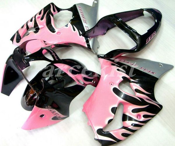 new abs motorcycle fairings kits fit for kawasaki ninja zx-6r zx6r 2000 2001 2002 00 01 02 bodywork set pink black