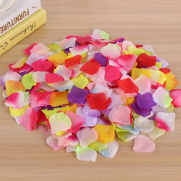Artificial Silk Rose Soap Flowers Petals Wedding Decoration Petals For Valentine's Day And Party Simulation Flower Petal 15 Colors
