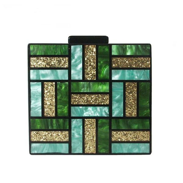 women patchwork square clutch evening bag bridal party lady acrylic handbag l9be
women patchwork square clutch evening bag bridal party lady acrylic handbag l9be