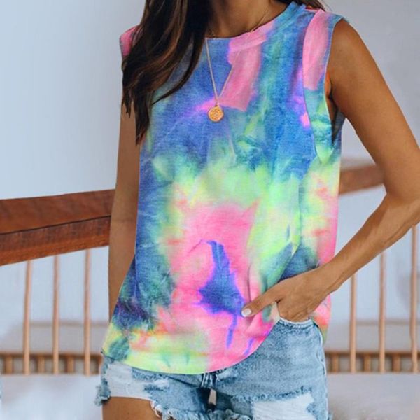 women's tanks & camis tie-dye tank women vest sleeveless o-neck casual cotton t shirts camisetas tirantes for debardeur femme, White
women's tanks & camis tie-dye tank women vest sleeveless o-neck casual cotton t shirts camisetas tirantes for debardeur femme, White