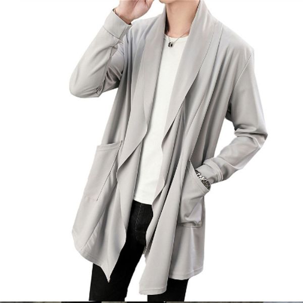 homens da moda outono coreano estilo longo casaco capa com capuz abrigo hombre homens do punk hip hop streetwear ocasional cardi, Tan;black
homens da moda outono coreano estilo longo casaco capa com capuz abrigo hombre homens do punk hip hop streetwear ocasional cardi, Tan;black