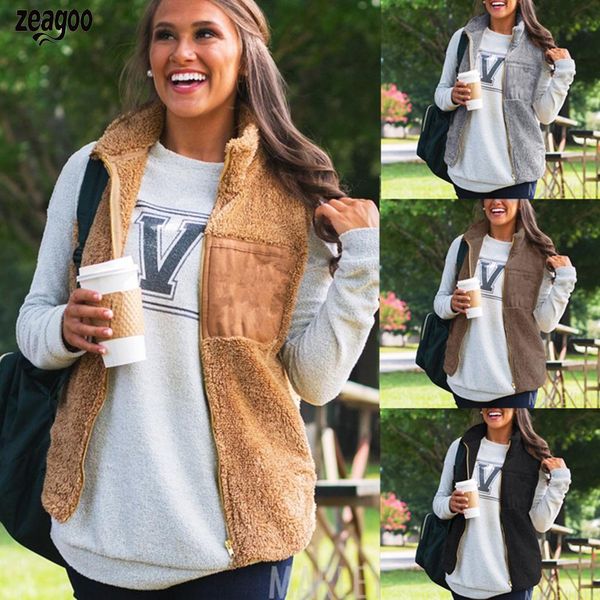 women casual stand collar sleeveless zip autumn, winter pockets hoodie casual, street, outdoor, etc waistcoat, Black;white
women casual stand collar sleeveless zip autumn, winter pockets hoodie casual, street, outdoor, etc waistcoat, Black;white