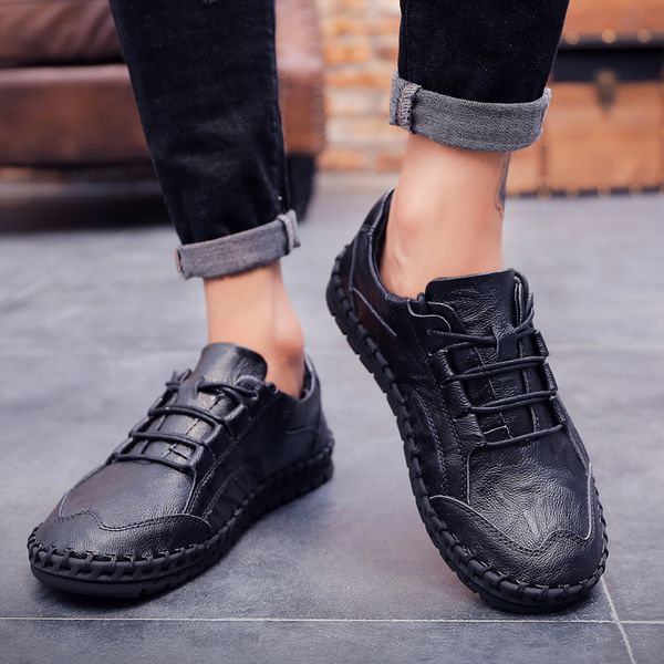 aruonet genuine leather men shoes autumn casual work shoes outdoor lace-up boat shoe man chaussure bateau homme, Black
aruonet genuine leather men shoes autumn casual work shoes outdoor lace-up boat shoe man chaussure bateau homme, Black