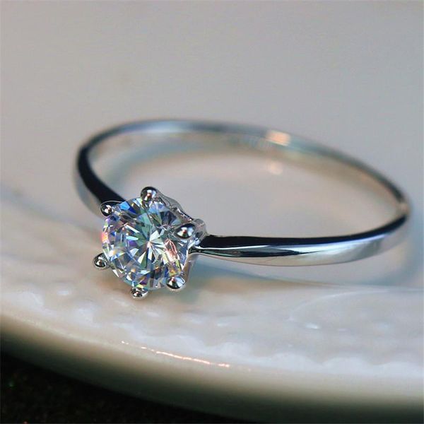 1,0 ct синтетический камень обручальное кольцо серебро 925 свадьба для женщин простой классический дизайн real серебро 925 свадебные ювелирн, Silver
1,0 ct синтетический камень обручальное кольцо серебро 925 свадьба для женщин простой классический дизайн real серебро 925 свадебные ювелирн, Silver
