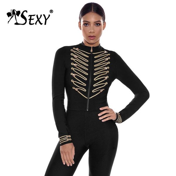 go2018 new women full sleeve rivet bandage jackets short stand neck slim black outerwear lady fashion jacket, Black;brown
go2018 new women full sleeve rivet bandage jackets short stand neck slim black outerwear lady fashion jacket, Black;brown