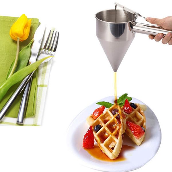 pancake batter dispenser stainless steel cream batter funnel dispenser ocs balls cupcakes waffles making kitchen tool takoyaki funnel
pancake batter dispenser stainless steel cream batter funnel dispenser ocs balls cupcakes waffles making kitchen tool takoyaki funnel