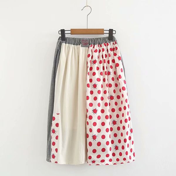 skirts girl plaid polka dot printing cotton and linen stitching medium-length dress elastic waist skirt summer, Black
skirts girl plaid polka dot printing cotton and linen stitching medium-length dress elastic waist skirt summer, Black