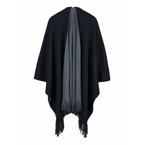 women's clothing wholesale autumn winter thick simple versatile ab double-sided split large shawl sweater cloak warp female 110*160cm, Black
women's clothing wholesale autumn winter thick simple versatile ab double-sided split large shawl sweater cloak warp female 110*160cm, Black