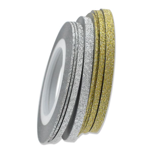 1pcs shiny laser gold silver 1/2/ 3mm nail striping tape line for nails decorations dty nail decal tools jinc275, Black
1pcs shiny laser gold silver 1/2/ 3mm nail striping tape line for nails decorations dty nail decal tools jinc275, Black