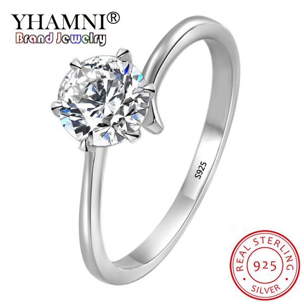 yhamni classic solitaire ring genuine 925 sterling silver wedding rings for women 6mm 1 carat cz zircon engagement ring yr404, Slivery;golden
yhamni classic solitaire ring genuine 925 sterling silver wedding rings for women 6mm 1 carat cz zircon engagement ring yr404, Slivery;golden