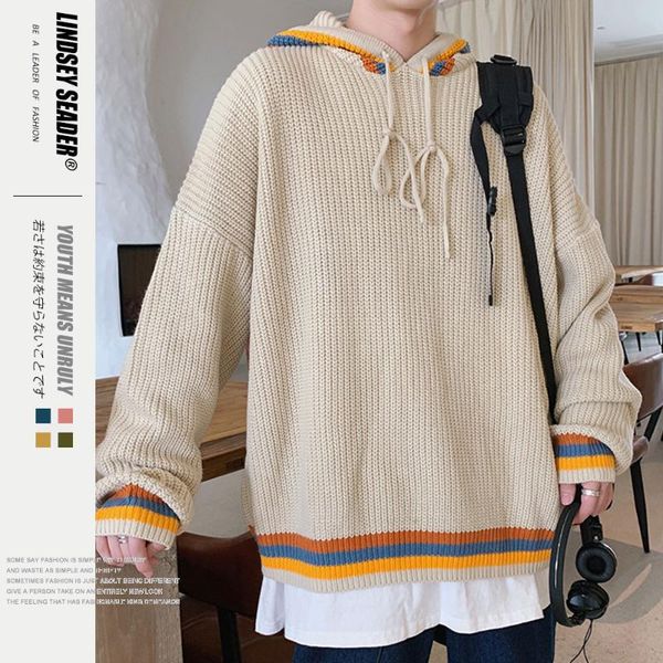 women mens mens sweaters pullover knitwear hoodied fall coat sweater striped cotton winter inside casual outwear sweater, White;black
women mens mens sweaters pullover knitwear hoodied fall coat sweater striped cotton winter inside casual outwear sweater, White;black