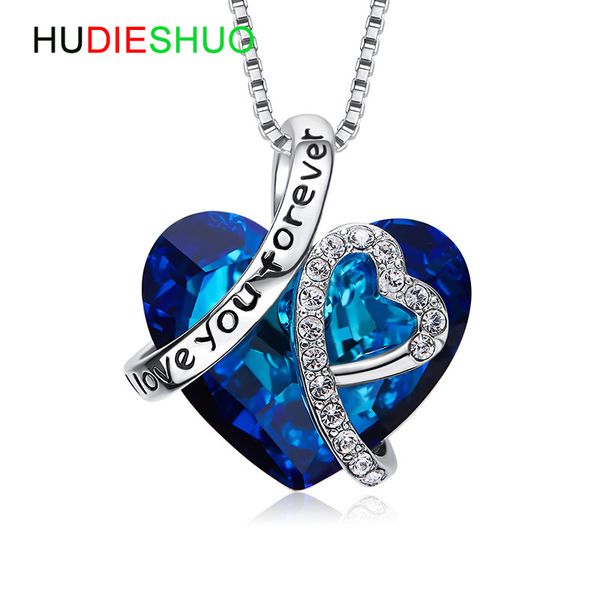 women jewelry heart pendant necklace made with austria crystal sterling silver i love you forever gift for mom&girlfriend&wife
women jewelry heart pendant necklace made with austria crystal sterling silver i love you forever gift for mom&girlfriend&wife