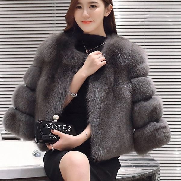fluffy faux fur coat blue winter coat women long sleeve autumn female fur plus size jacket woman elegant party outwear, Black
fluffy faux fur coat blue winter coat women long sleeve autumn female fur plus size jacket woman elegant party outwear, Black