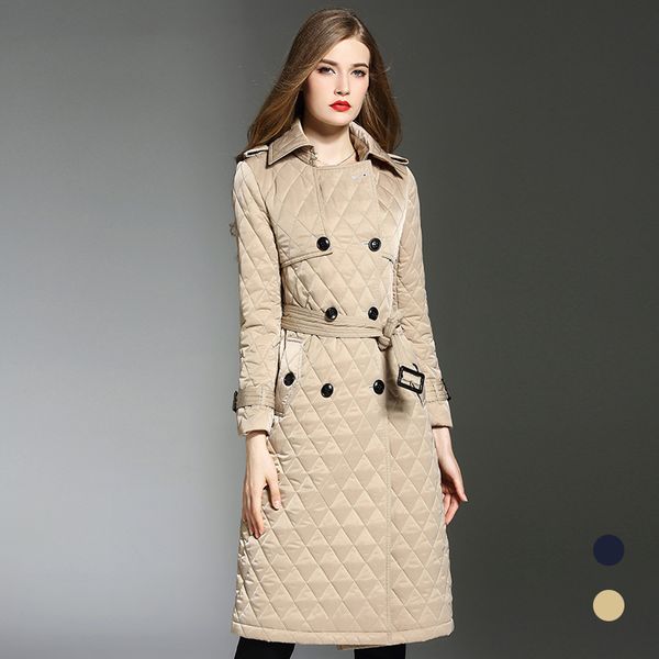 winter warm women padded overcoats england style belted parkas coat women greatcoat d627, Black 
winter warm women padded overcoats england style belted parkas coat women greatcoat d627, Black