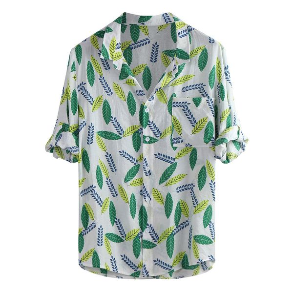 men shirt men's autumn winter casual turn-down collar button print half sleeve chemise homme fashion, White;black 
men shirt men's autumn winter casual turn-down collar button print half sleeve chemise homme fashion, White;black