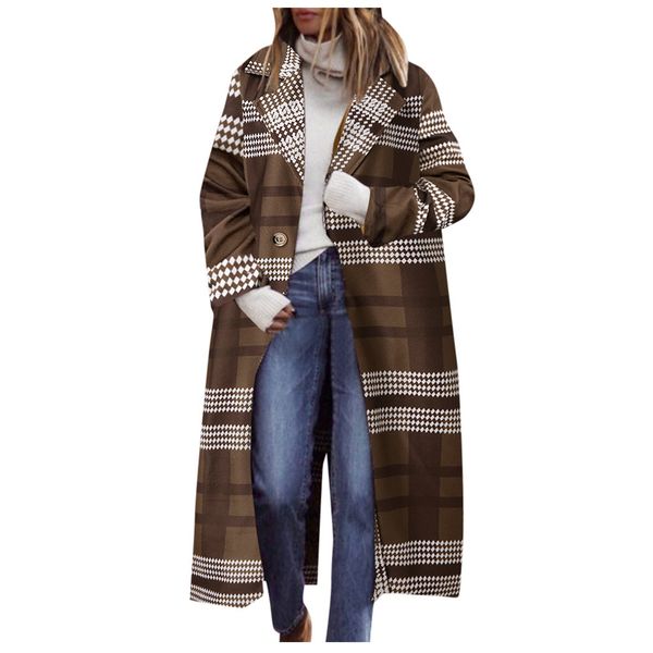 chamsgend 2019 winter autumn women's wool plaid coat new fashion long coat slim type female winter wool jackets female 1004, Black
chamsgend 2019 winter autumn women's wool plaid coat new fashion long coat slim type female winter wool jackets female 1004, Black