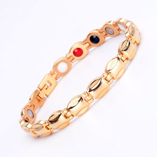 link, chain gold silver men's health bracelets & bangles magnetic power stainless steel charm bracelet germanium jewelry for man, Black
link, chain gold silver men's health bracelets & bangles magnetic power stainless steel charm bracelet germanium jewelry for man, Black