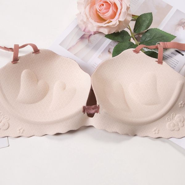 one-piece ladies underwear ladies gather steel-ring bra suit anti-droop girl's traceless small bra, White
one-piece ladies underwear ladies gather steel-ring bra suit anti-droop girl's traceless small bra, White