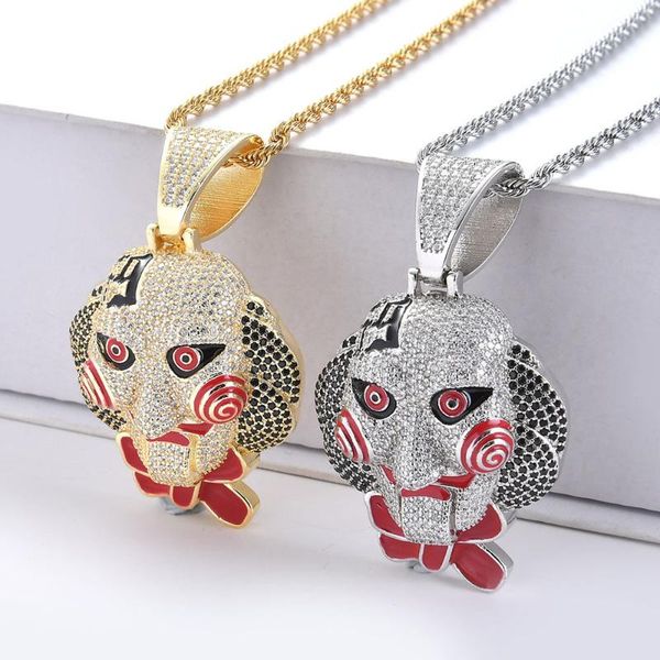 large horror mask pendant necklace hip-hop personality trend chainsaw horror mask doll pendant halloween cosplay jewelry, Silver
large horror mask pendant necklace hip-hop personality trend chainsaw horror mask doll pendant halloween cosplay jewelry, Silver