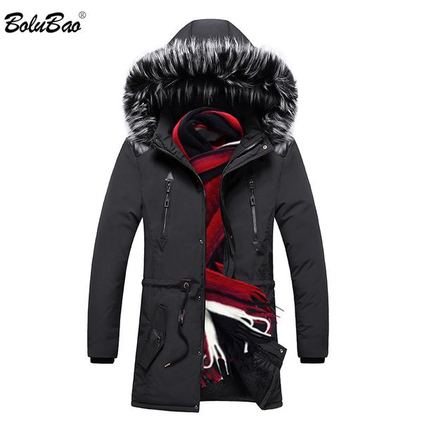 bolubao trend men warm parka winter fashion new windproof male fur collar coat casual street men's hooded parkas coats, Black
bolubao trend men warm parka winter fashion new windproof male fur collar coat casual street men's hooded parkas coats, Black