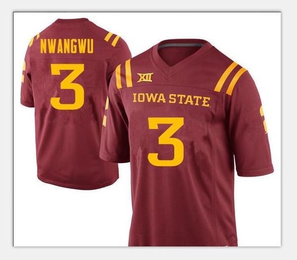 youth iowa state cyclones kene nwangwu 3 youth real full embroidery college football jersey size s-4xl or custom any name or number jersey, Black;red
youth iowa state cyclones kene nwangwu 3 youth real full embroidery college football jersey size s-4xl or custom any name or number jersey, Black;red