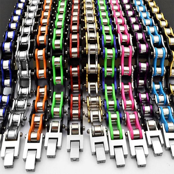 fashion men biker bracelet punk multicolor 316l stainless steel jewelry motorcycle bracelets & bangles width 10mm dropshipping, Golden;silver
fashion men biker bracelet punk multicolor 316l stainless steel jewelry motorcycle bracelets & bangles width 10mm dropshipping, Golden;silver