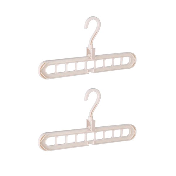 2x 9 enclosed slots hangers non slip suit hangers space saving clothes hanger, standard plastic hangers
2x 9 enclosed slots hangers non slip suit hangers space saving clothes hanger, standard plastic hangers