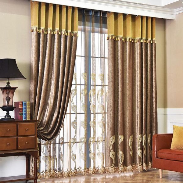 european-style scherneil embroidery flower-shading curtains for living dining room bedroom
european-style scherneil embroidery flower-shading curtains for living dining room bedroom