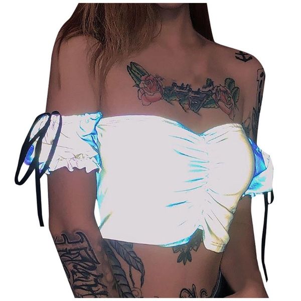women's tanks & camis women crop strap reflective fashion summer 2021 colorful low-breasted wrapped chest vest #3, White
women's tanks & camis women crop strap reflective fashion summer 2021 colorful low-breasted wrapped chest vest #3, White