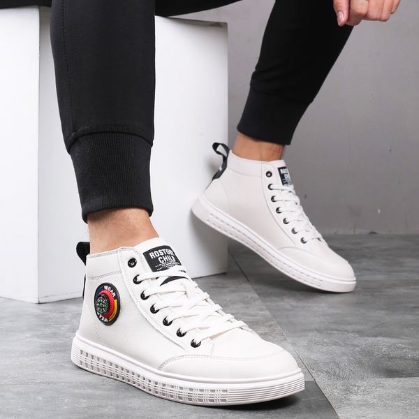 2019 mens shoes white casual leather men shoes high sneakers men 2020 fashion mans shoes all black sneakers hommes
2019 mens shoes white casual leather men shoes high sneakers men 2020 fashion mans shoes all black sneakers hommes