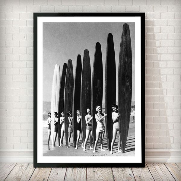 models with surf boards posters and prints vintage black white pgraphy canvas painting nordic wall pictures for living room
models with surf boards posters and prints vintage black white pgraphy canvas painting nordic wall pictures for living room