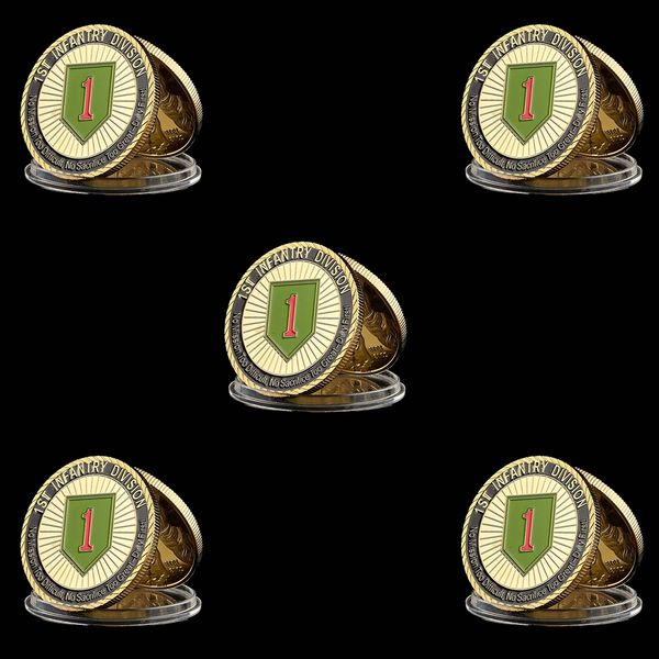 5pcs 1775 usa challenge military army 1st infantry division great duty soldier honor gold plated value coin collection
5pcs 1775 usa challenge military army 1st infantry division great duty soldier honor gold plated value coin collection