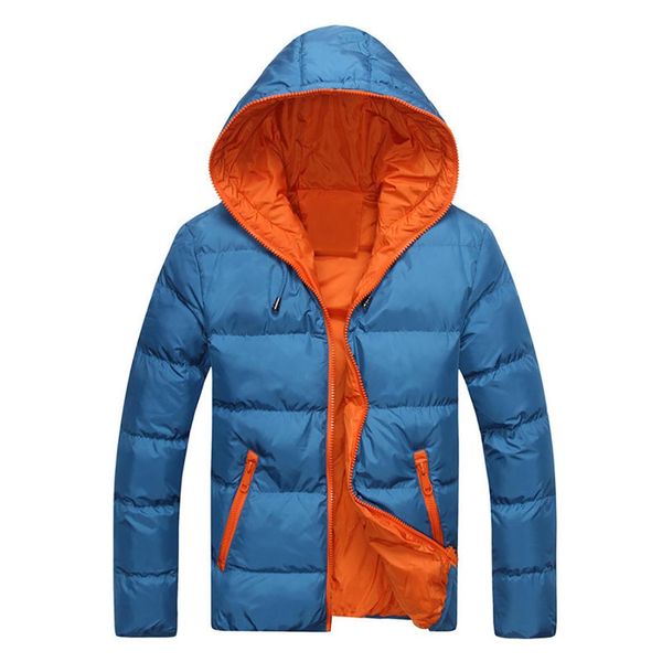 new men winter warm coat outwear fashion solid color zipper hooded coat hoodie down jacket, Black
new men winter warm coat outwear fashion solid color zipper hooded coat hoodie down jacket, Black