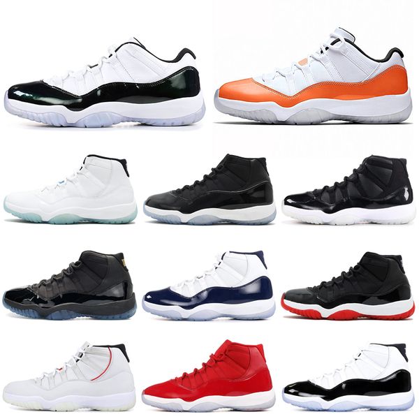 Concord 11s Men Basketball Shoes 11 Cap and Gown Bred Space Jam Heiress Platinum Tint 72-10 Women Mens Trainer Outdoor Sports Sneakers
Concord 11s Men Basketball Shoes 11 Cap and Gown Bred Space Jam Heiress Platinum Tint 72-10 Women Mens Trainer Outdoor Sports Sneakers