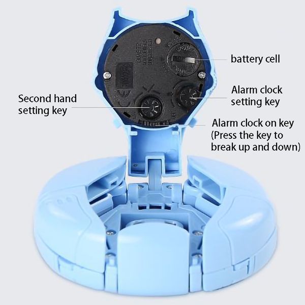 hlzs-child robot alarm clock kid toy deformation robot table clocks cartoon desk clock for students kids gift other clocks accessories
hlzs-child robot alarm clock kid toy deformation robot table clocks cartoon desk clock for students kids gift other clocks accessories