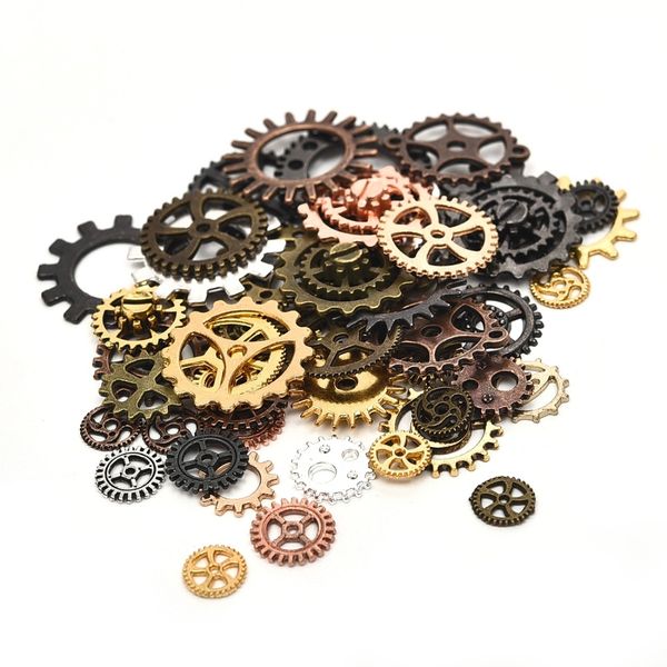 mixed 50g/bag vintage metal steampunk gear charms pendants connectors diy necklace bracelets accessories for jewelry making, Bronze;silver
mixed 50g/bag vintage metal steampunk gear charms pendants connectors diy necklace bracelets accessories for jewelry making, Bronze;silver