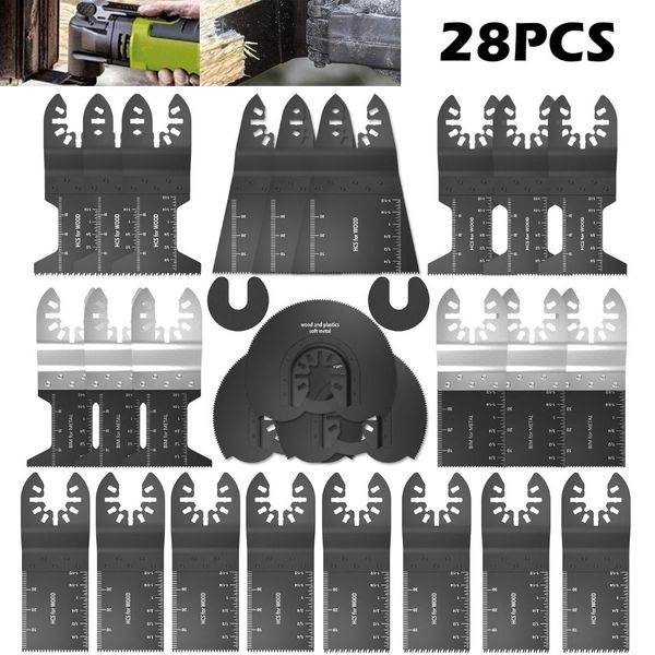 28pcs multi-function saw blades high carbon steel precision oscillating multitool for cutting diy wood power
28pcs multi-function saw blades high carbon steel precision oscillating multitool for cutting diy wood power