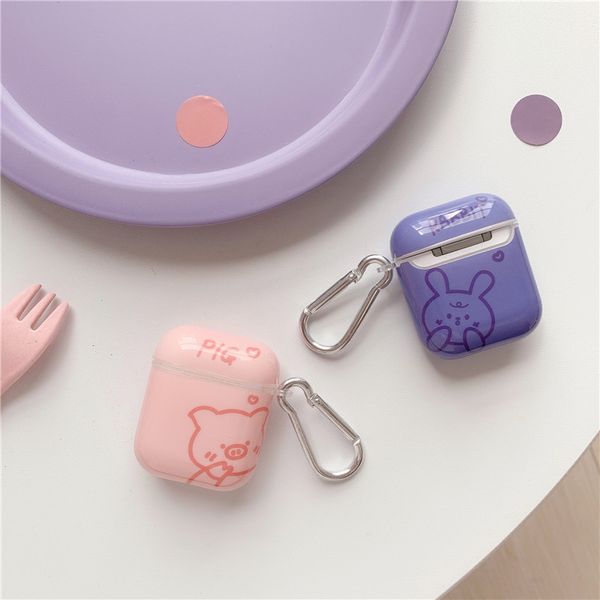 cartoon purple rabbit pink pig glossy bluetooth wireless headset cover for apple airpods 1 2 pro charging case
cartoon purple rabbit pink pig glossy bluetooth wireless headset cover for apple airpods 1 2 pro charging case
